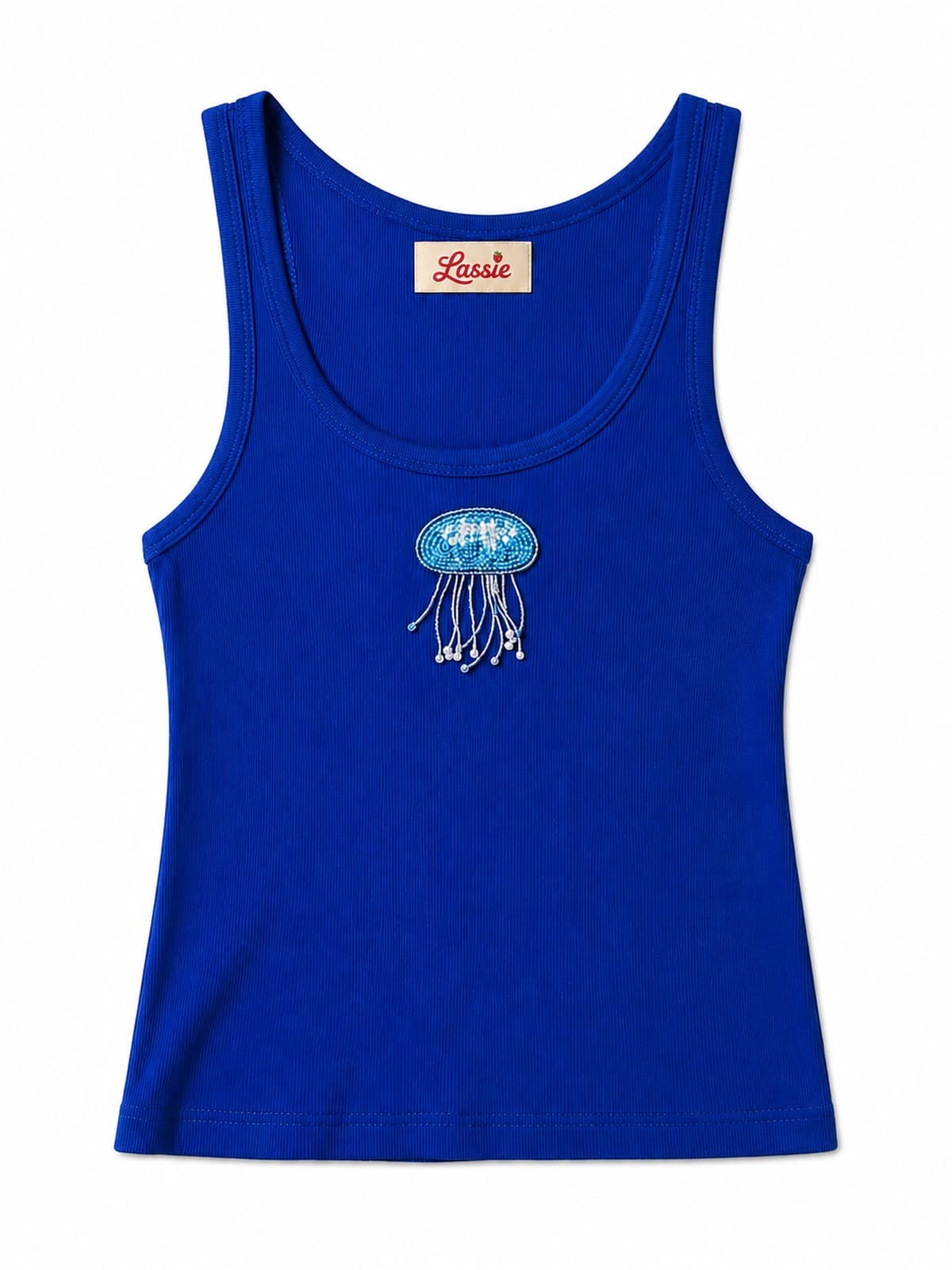 Royal-blue beaded jellyfish tank — a first look at the Pacific Collection